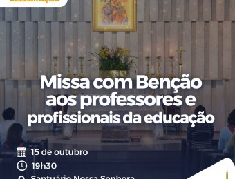 Santuário Perpétuo Socorro celebra missa especial em homenagem ao Dia dos Professores