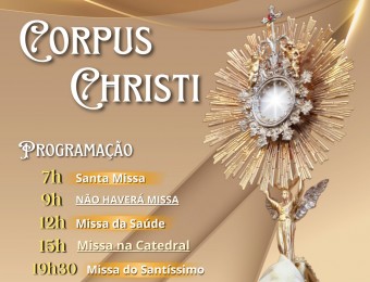 Solenidade de Corpus Christi é celebrada em 3 horários de missa no Santuário Nossa Senhora do Perpétuo Socorro