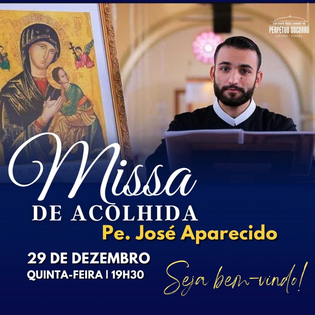 Missa de acolhida do novo vigário do Santuário Perpétuo Socorro será nesta quinta (29), às 19h30 3 59ea7f83815745ccd0f2b9bb907aaca3