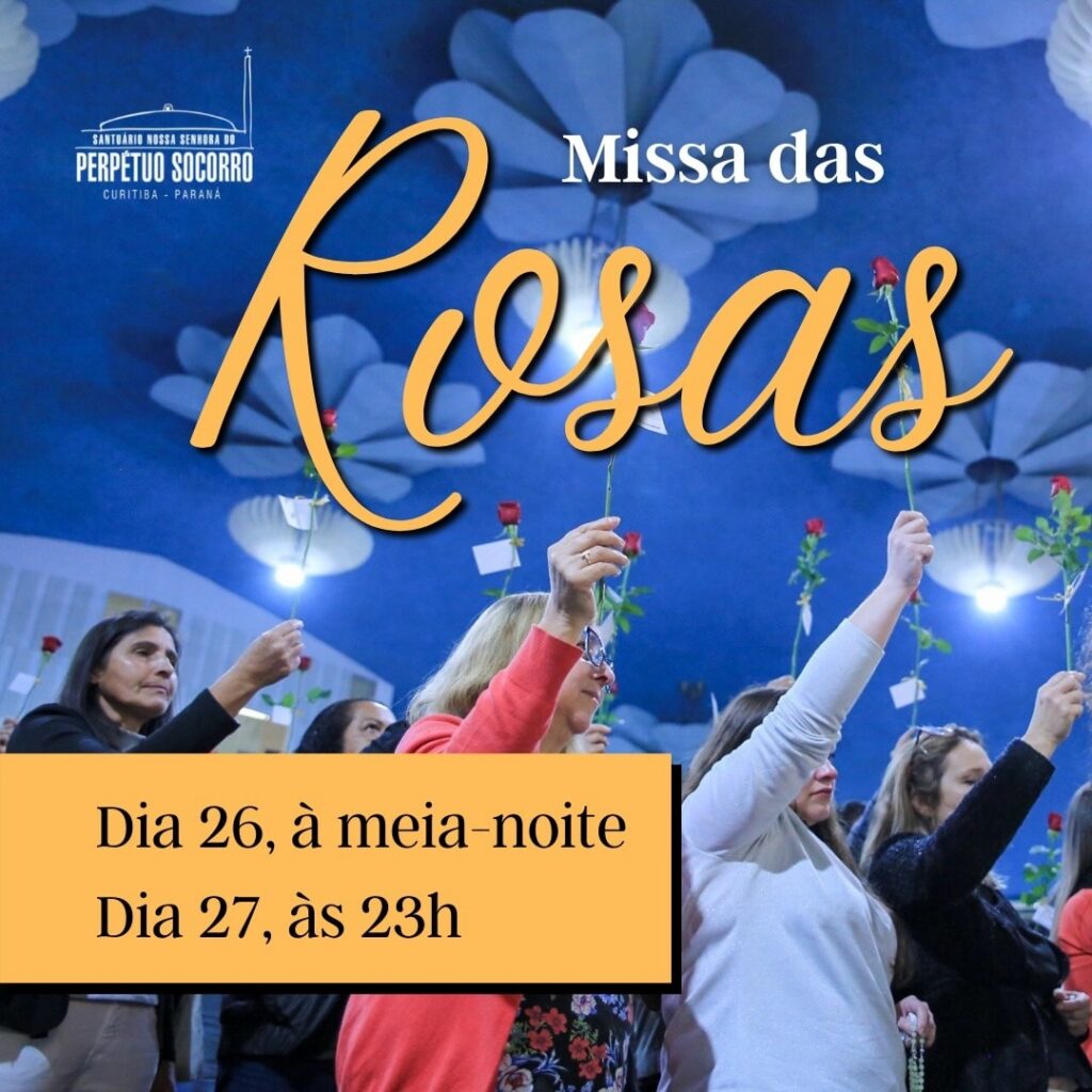 Domingo (27), celebre conosco os 7 anos da Missa das Rosas 4 723faa5d8b1456b43198e8c6da67b01f