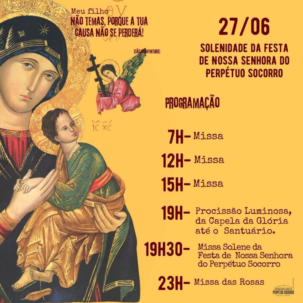 Santuário Nossa Senhora do Perpétuo Socorro, em Curitiba, celebra festa da padroeira 5 9117c6a7908bc4d818120e494dfe91ae