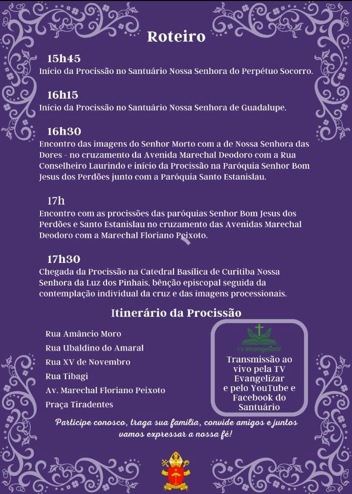 Após dois anos, Curitiba voltará a ter Procissão do Senhor Morto 6 9335083461f5dd018c902558bdbe97a5