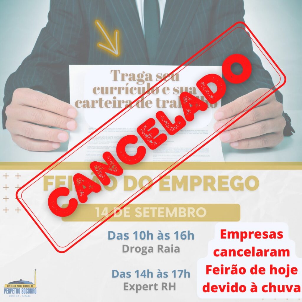 Feirão de emprego é cancelado devido à chuva 2 b5322baa187d7bc3f339bad78bd95b97