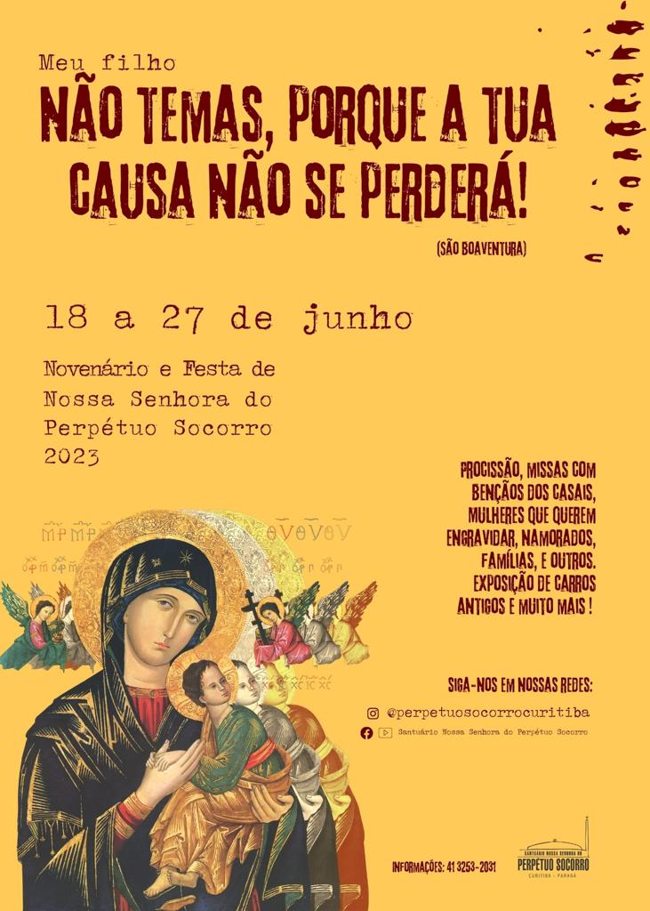 Festa de Nossa Senhora do Perpétuo Socorro começa neste domingo (18) em Curitiba 5 b8b81b2ba8853b7728f2af51c4c40824