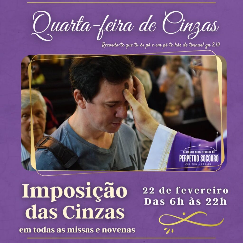 Quarta-feira de Cinzas tem 3 missas e 17 novenas no Santuário Perpétuo Socorro, no Alto da Glória 3 bfdca0f8e9d1cc7aef7fda51f2276530