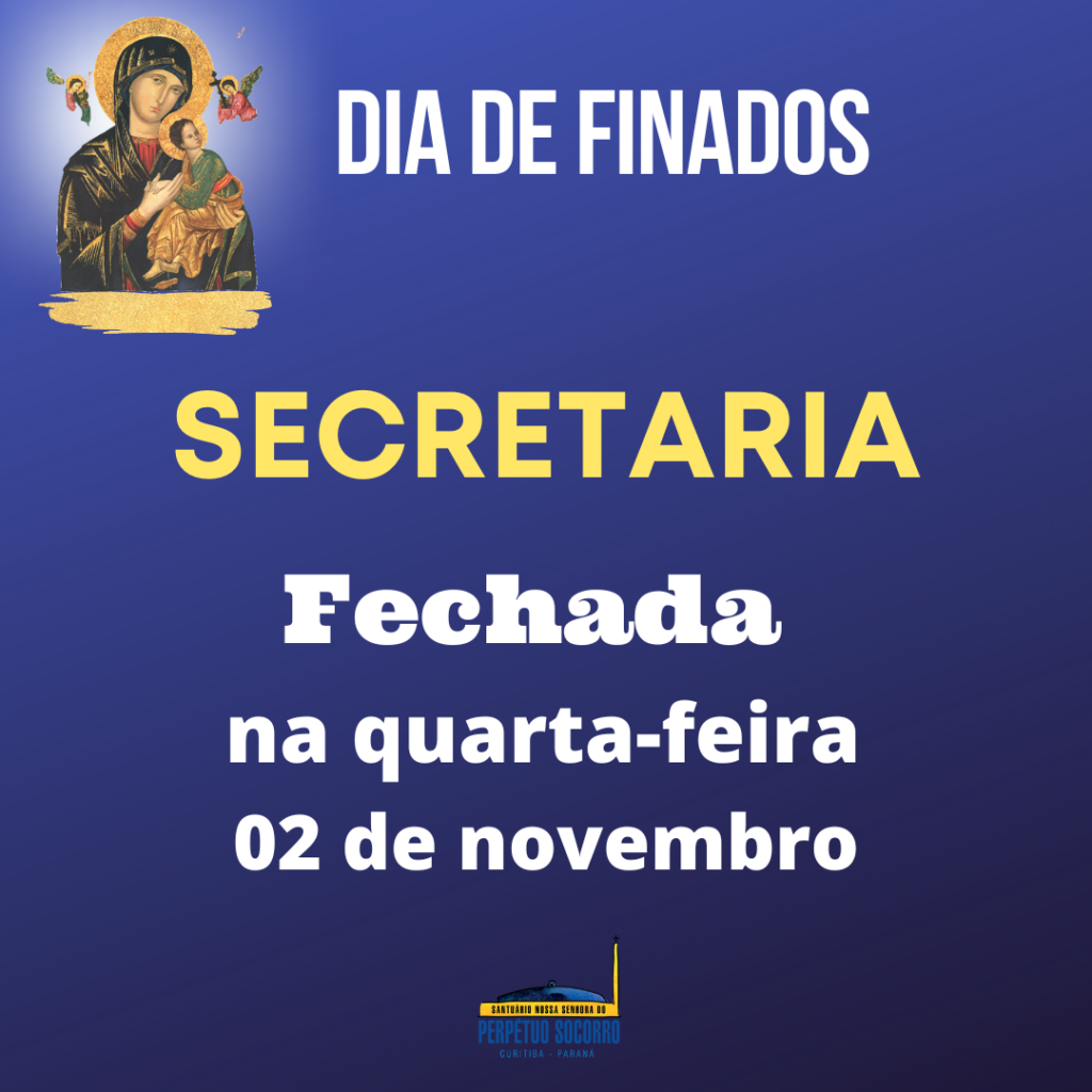 Dia de Finados: secretaria do Santuário ficará fechada durante o feriado 2 d0e1a0afe175b6e8930026069ae3a1d1